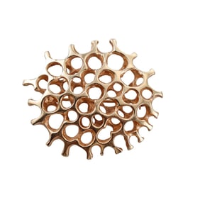 1970s Modernist 14k Gold Brooch Pin