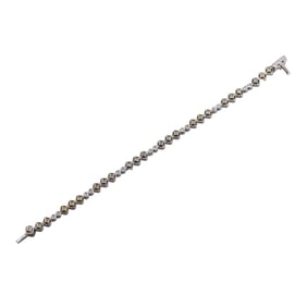 Beaudry 18k Gold Platinum Fancy Yellow Diamond Bracelet