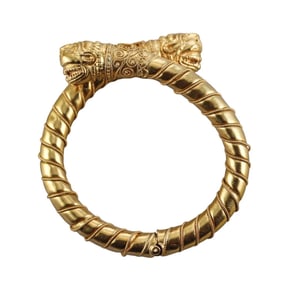 Lalaounis Greece 22k Gold Chimera Bracelet