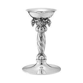 Georg Jensen Grape Sterling Silver Candlestick 263A Pair
