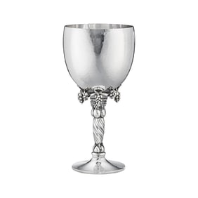 Georg Jensen Grape Sterling Silver Goblet 263A Pair