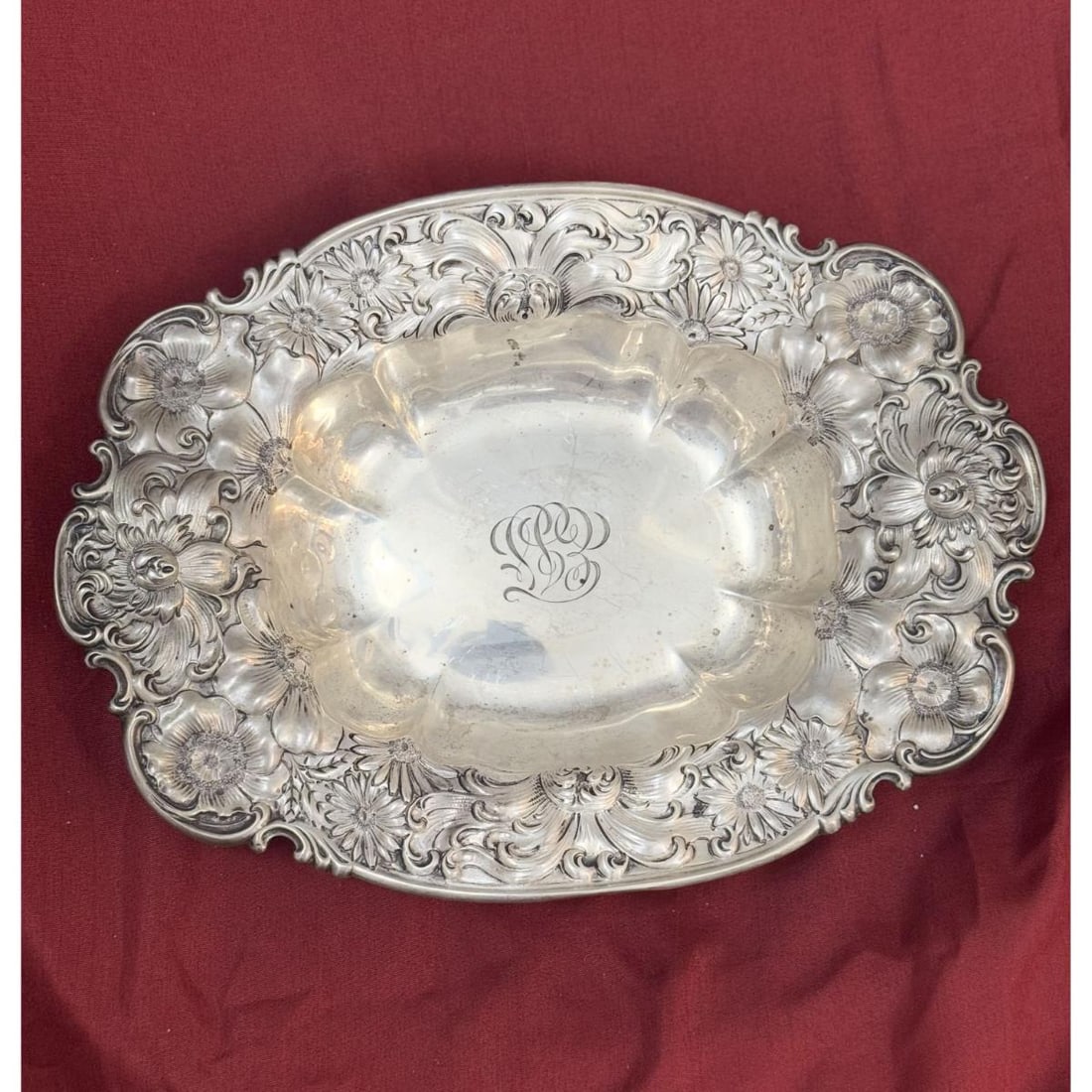 Whiting Sterling Repousse Bowl (1 of 5)