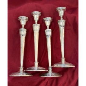 International Wedgwood Sterling Candlestick Set of 4 N23