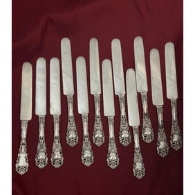 Dominick & Haff Renaissance Sterling Silver Tea Knife Set of 12
