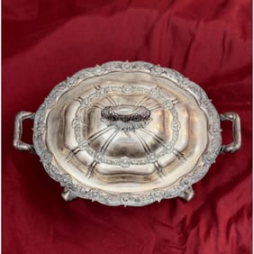 Tiffany & Co Makers Chrysanthemum Sterling Silver Tureen