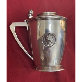 A. H. Miller Chicago Coin Silver Medallion Pattern Tankard