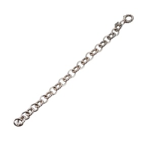 David Yurman Silver Oval Cable Link Bracelet