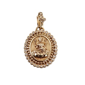 Orly Marcel 18k Gold Diamond Pendant Charm