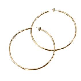 Ippolita Classico Squiggle Large Hoop Gold Earrings
