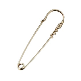 Jose Hess 14k Gold Safety Pin Brooch