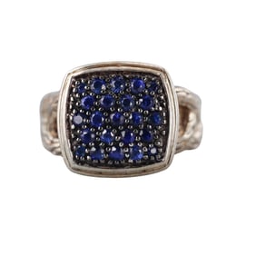 John Hardy Essential Silver Sapphire Ring