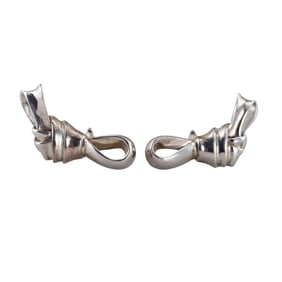 Tiffany & Co Silver Bow Knot Earrings