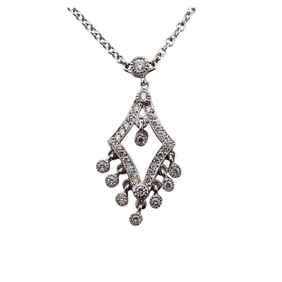 Leslie Greene 18k Gold Diamond Pendant Necklace