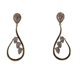 14k Gold Diamond Earrings