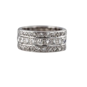 Platinum Diamond Eternity Band Ring