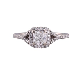 Ritani GIA 0.76ct E SI1 Diamond 14k Gold Engagement Ring