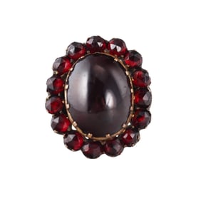 Antique Bohemian Garnet Ring