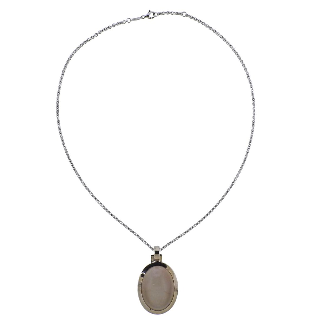 Jochen Pohl 40.44ct Grey Moonstone Gold Pendant Necklace (1 of 5)