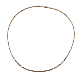 7.55ctw Fancy Diamond 14k Gold Necklace