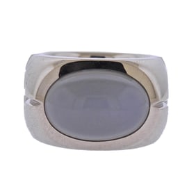 Jochen Pohl 12.52ct Grey Moonstone Gold Ring