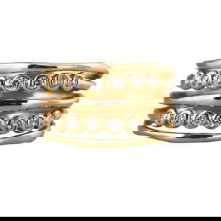 Ippolita 18k Gold Diamond Band Ring: Metal : 18k Yellow Gold Designer : Ippolita Gemstone : Diamonds approx. 0.15ctw. Measurements : Ring size 7.5, top is 12.5mm wide. Marked: : Ippolita 18k. Weight: : 8.4 gr
