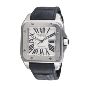Cartier Santos 100 Automatic Steel Watch 1904-2004