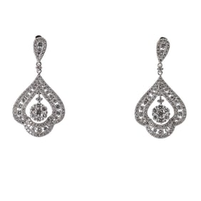 14k Gold 2.30ctw Diamond Drop Earrings
