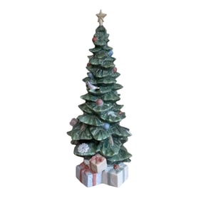 Lladro Porcelain Sculpture Christmas Tree Arbol de Navidad