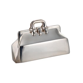 Tiffany & Co Sterling Silver Handbag Purse Box Case