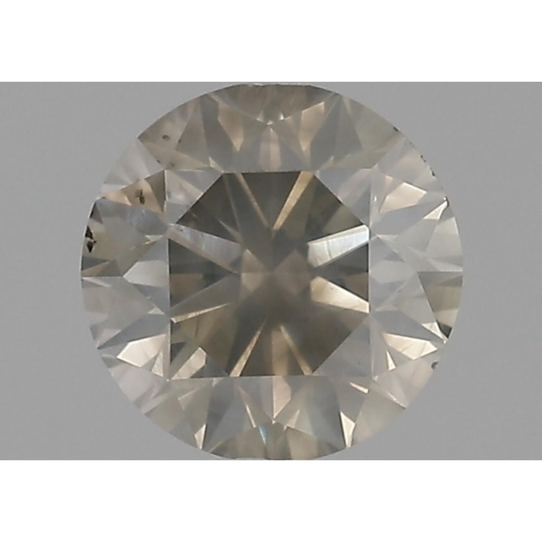 GIA 1.36 ct Round Brilliant Fancy Greenish Yellow-Brown I1 Diamond