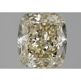 GIA 2.82 ct  Cushion Modified Brilliant  Fancy Brown-Yellow  SI1 Diamond