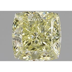 GIA 1.73 ct  Cushion Modified Brilliant  Fancy Light Yellow  SI2 Diamond