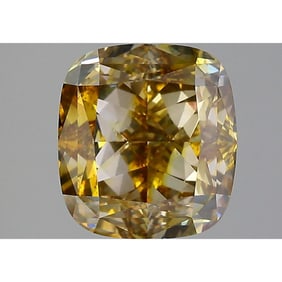GIA 4.22 ct Cushion Modified Brilliant Fancy Brown-Yellow SI2 Diamond