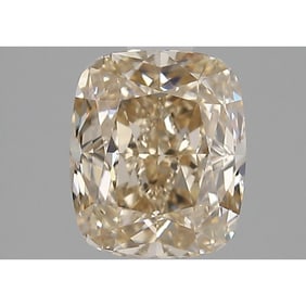 GIA 2.22 ct Cushion Modified Brilliant Y to Z Range, Light Brown VS1 Diamond