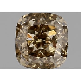 GIA 1.55 ct Cushion Modified Brilliant Fancy Yellow-Brown SI2 Diamond