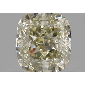 GIA 2.52 ct Cushion Modified Brilliant Fancy Brown-Greenish Yellow I1 Diamond