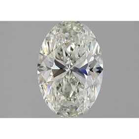 GIA 2.04 ct Oval Brilliant Light Green-Yellow VS1 Diamond