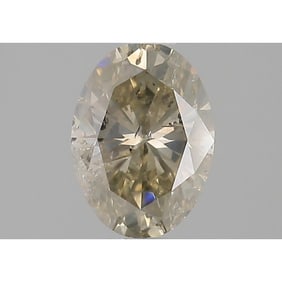 GIA 1.51 ct Oval Brilliant Fancy Brown-Greenish Yellow I2
