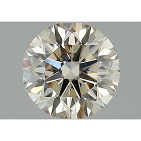 GIA 1.38 ct Round Brilliant Q to R Range, Very Light Brown I1