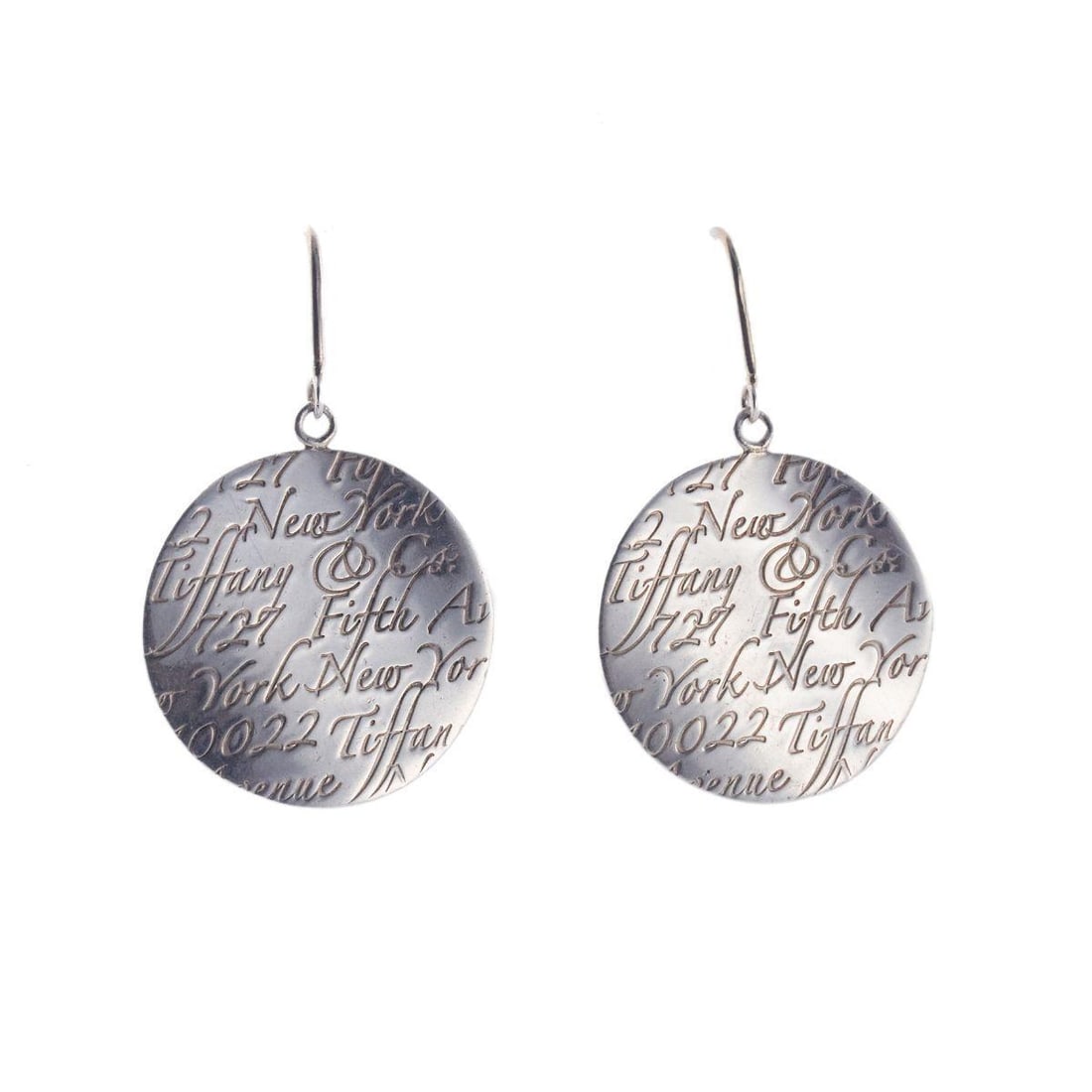 Tiffany & Co Notes Sterling Silver Drop Earrings