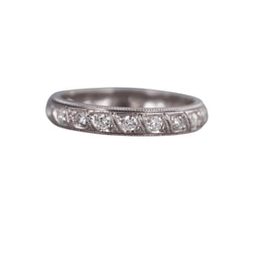 Platinum Diamond Eternity Wedding Band Ring
