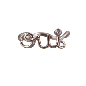 Christian Dior 18k Gold Diamond Oui Ring
