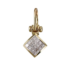 18k Gold 1.28ctw Diamond Pendant