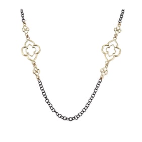Armenta 18k Gold Silver Long Station Necklace
