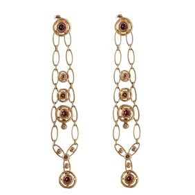H.Stern 2.07ctw Diamond 18k Gold Drop Earrings