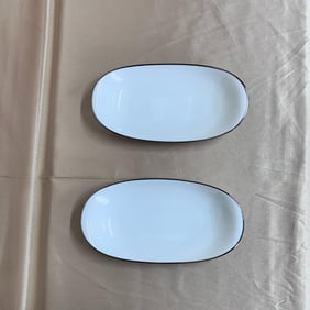 Bernardaud France Cristal Relish Dish Serving Platter Set of 2