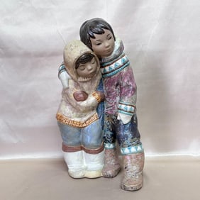 LLADRO Couple for the Arctic Eskimo Boy & Girl Figure 01012038
