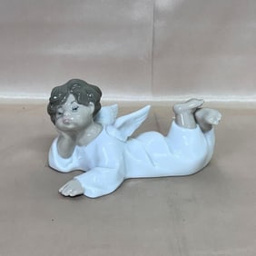 LLADRO Angel Laying Down Figurine 01004541
