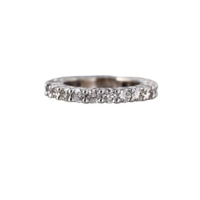 14k Gold Diamond Eternity Wedding Band Ring