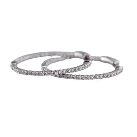 14k Gold Inside Out Hoop Earrings